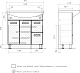 Volna Тумба с раковиной Joli 80.2D.2Y белая – фотография-29